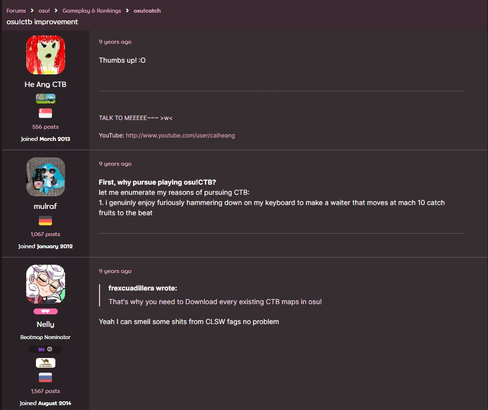 forum post